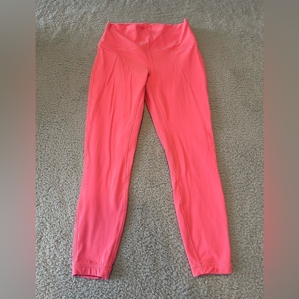 Lululemon Align High-Rise Pants 25" Double Lined Guava Pink-Size 8